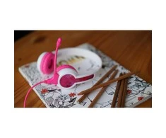 Buddyphones StudyBuddy ausinės rožinės spalvos