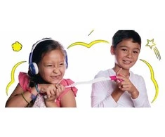 Buddyphones Prijunkite geltonas ausines