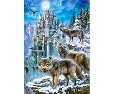 Castorland Dėlionė 1500 vnt. - Vilkai ir pilis