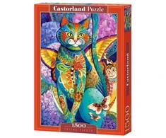 Castorland Dėlionė 1500 vnt. - Feline Fiesta (Katės šventė)