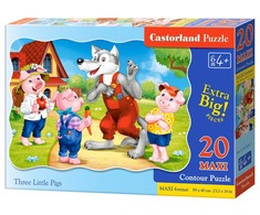 Castorland Dėlionė 20 vnt. - Trys paršiukai