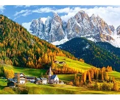 Castorland Dėlionė 2000 vnt. - Šv. Magdalenos bažnyčia, Dolomitai