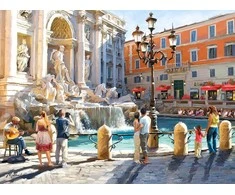 Castorland Dėlionė 3000 vnt. - Trevi fontanas