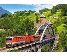 Castorland dėlionė Train on the Bridge 500 det.