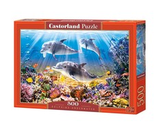 Castorland Dėlionė 500 vnt. - Delfinai po vandeniu