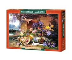 Castorland Dėlionė 2000 vnt. - Elegantiškas natiurmortas su gėlėmis, Eugene Bidau