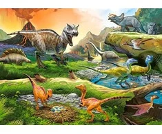 Castorland Dėlionė 100 vnt. - Dinozaurų pasaulis
