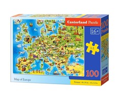 Castorland Dėlionė 100 vnt. - Europos žemėlapis