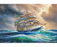 Castorland Dėlionė 1000 vnt. - Buriavimas audroje