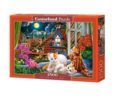 Castorland Dėlionė 1500 vnt. - Kačiukai ant stogo