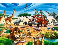 Castorland Dėlionė 180 vnt. - Safario nuotykiai