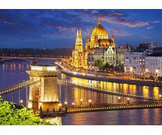 Castorland Dėlionė 2000 vnt. - Budapešto vaizdas sutemus