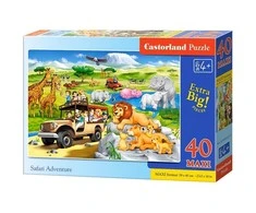 Castorland Dėlionė 40 vnt. - Safario nuotykiai