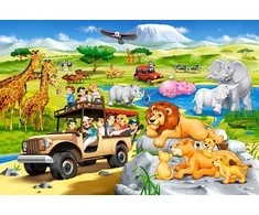 Castorland Dėlionė 40 vnt. - Safario nuotykiai
