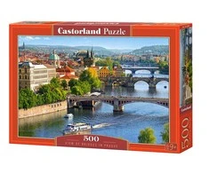 Castorland dėlionė Tiltų vaizdas Prahoje 500 det