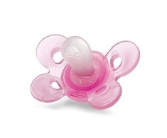 CHICCO Ortodontinis žindukas PHYSIO COMFORT su sterilizavimo dėklu, 0-6M, Iš "Mum effect" silikono