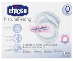 CHICCO įklotai į liemenėlę antibakteriniai 30vnt