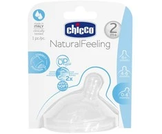 CHICCO NATURAL FEELING Silikoonist lutt, 2m+