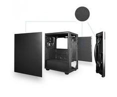 CHIEFTEC Elox series 2xUSB3.2 1xUSB2.0 Juodas no PSU