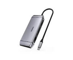 Choetech 9in1 multifunctional USB Type C HUB – 3x USB 3.2 Gen 1 / SD and TF memory card reader / HDMI 4K 30Hz / VGA Full HD 60Hz / USB Type C / RJ45 pilka (HUB-M15 pilka)