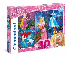 Clementoni 3D Dėlionė 104 vnt. - Disney princesės
