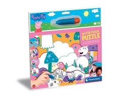Vandeniu spalvinama dėlionė CLEMENTONI WATER REVEAL PEPPA PIG 15 det. 22469