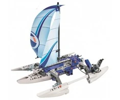 Mechanikos laboratorijos konstravimo rinkinys – plūduriuojantis Trimaranas – Clementoni 50698