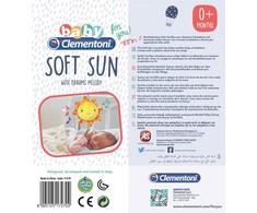 Clementoni Baby minkštas pakabinamas žaislas "Soft Sun"