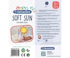 Clementoni Baby minkštas pakabinamas žaislas "Soft Sun"