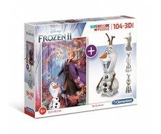 Dėlionė Clementoni, SuperColor, Frozen 2 3D, Puzzle, For Girls, 6+ metai, 104 pcs