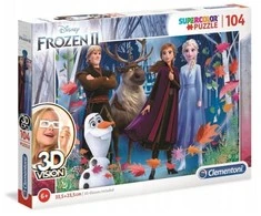 Dėlionė Clementoni, SuperColor, Frozen II 3D Vision, Puzzle, For Girls, 6+ metai, 104 pcs