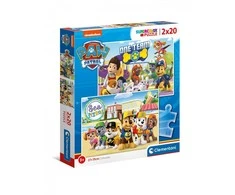 Clementoni Dėlionė 2x20 vnt. - Šunyčiai patruliai (Paw Patrol)