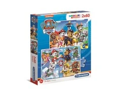 Clementoni Dėlionė 2x60 vnt. - Šunyčiai patruliai (PAW Patrol)