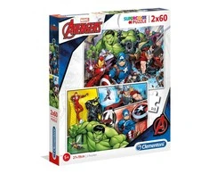 Clementoni Dėlionė 2x60 vnt. - The Avengers (Keršytojai)
