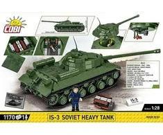 COBI IS-3 retro sunkusis tankas – konstruktorius, 1:28, 1170 det.