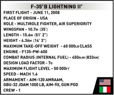 Cobi Klocki F-35b „Stovl Lightning II“ 610 blokų