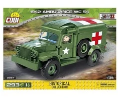 Cobi Klocki Blokeliai hc Antrojo pasaulinio karo 1942 m. greitosios pagalbos automobilis wc 54