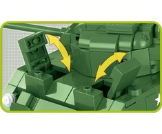 COBI ARMY 2515 SHERMANN FIREFLY 500 KLASĖS TANKAS.