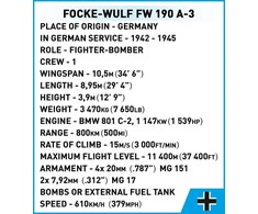 COBI Focke-Wulf FW 190 A3 konstruktorius 1:32, 382 det., 5741