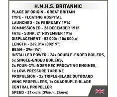 COBI HMHS Britannic laivo konstruktorius 1:700, 636 detalių