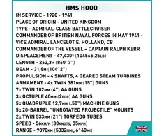 „Konstruktorius Cobi“ istorinė kolekcija, Antrojo pasaulinio karo HMS „Hood 4830“, 2613 m.
