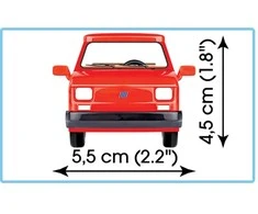 Cobi 24531 Youngtimer Fiat 126p EL, 1:35, 72 elementai