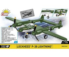 Cobi Klocki Lockheed P-38 Lightning 332 klocki