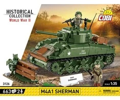 M4A1 Sherman 663 blokai Cobi Klocki