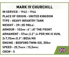 Cobi Konstruktoriaus kaladėlės mark iv churchill 668 vnt.