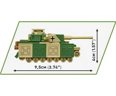 Cobi Karinis konstruktorius Panzer IV Ausf. J, 128 dalys, žalia/ruda