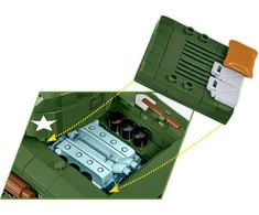 Cobi Klocki Sherman m4a2e8 blokai 865 blokai