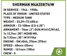 Cobi Klocki Sherman m4a2e8 blokai 865 blokai