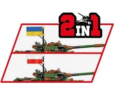 COBI 2624 Ginkluotųjų pajėgų T-72M1R tankas (PL/UA) 724 blokai