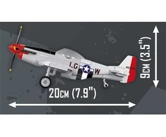 COBI P-51D Mustang lėktuvo konstruktorius 1:48, 150 detalių (5847)